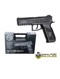 Pistola CZ P-09 negra gbb y co2 con maletin ASG