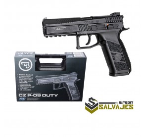 Pistola CZ P-09 negra gbb y co2 con maletin ASG