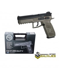 Pistola CZ P-09 negra gbb y co2 con maletin ASG