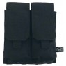  Pouch doble cargador m4 "molle" Sistema Modular, Negro