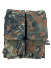 Bolsillo Pouch doble cargador m4 "molle" Sistema Modular flecktarn