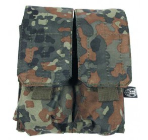 Bolsillo Pouch doble cargador m4 "molle" Sistema Modular flecktarn